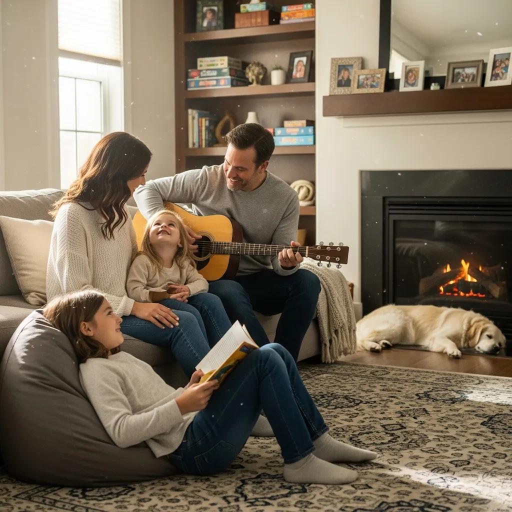 Family enjoying quality time together, illustrating the benefits of Functional Behavior Assessment for happier homes