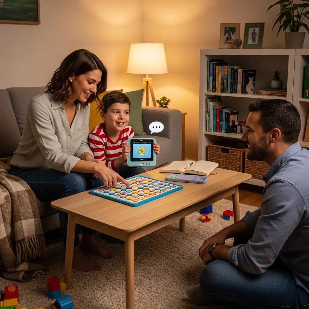 Family modeling AAC use at home to support child communication